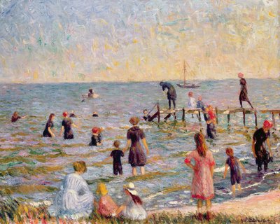 Bathing at Bellport, Long Island by William James Glackens